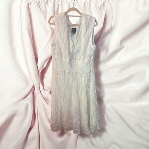 White Rabbit Rabbit Rabbit Sleeveless Stretch Lace Dress